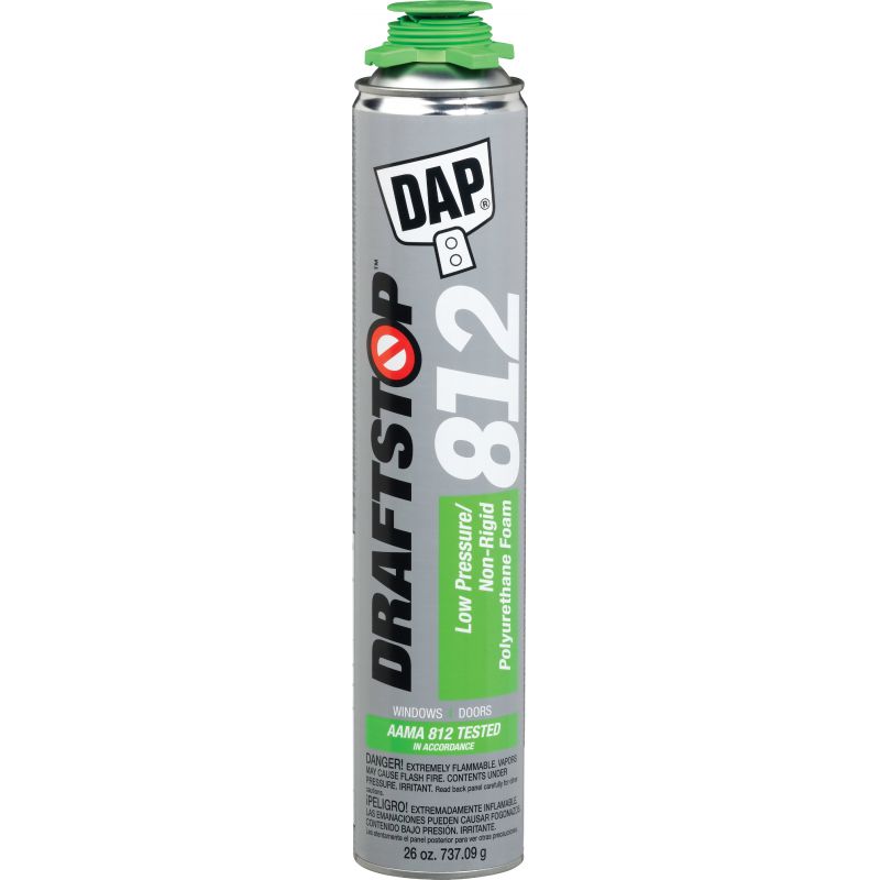 Dap DraftStop 812 Low Pressure/Non-Rigid Polyurethane Foam Sealant 26 Oz., White