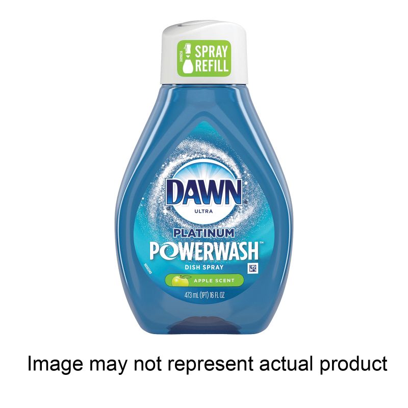 Dawn Powerwash 65739 Dish Soap Spray Refill, 16 oz, Liquid, Free and Clear Scent, Clear Clear