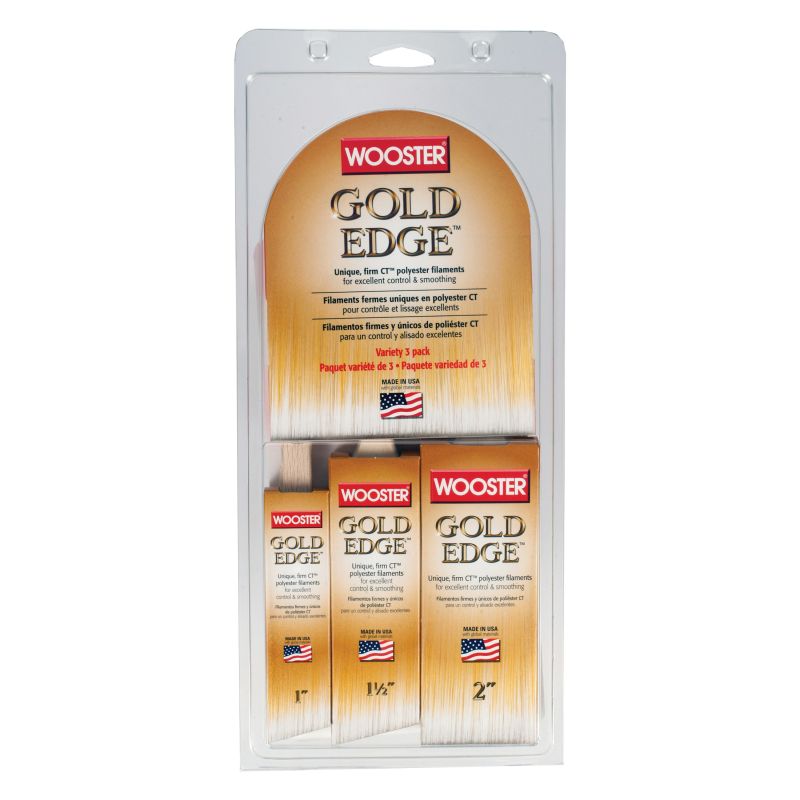 Wooster Gold Edge 1 in. Thin Angle Paint Brush
