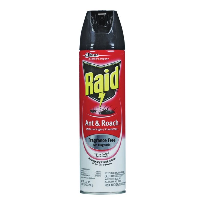 Raid 11717 Ant and Roach Killer, Liquid, Spray Application, 17.5 oz Clear