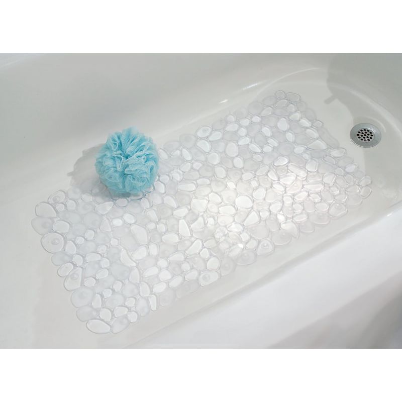 InterDesign Pebblz Bath Mat Clear