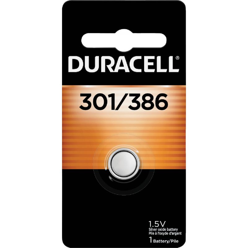 Duracell 301/386 Silver Oxide Button Cell Battery 130 MAh