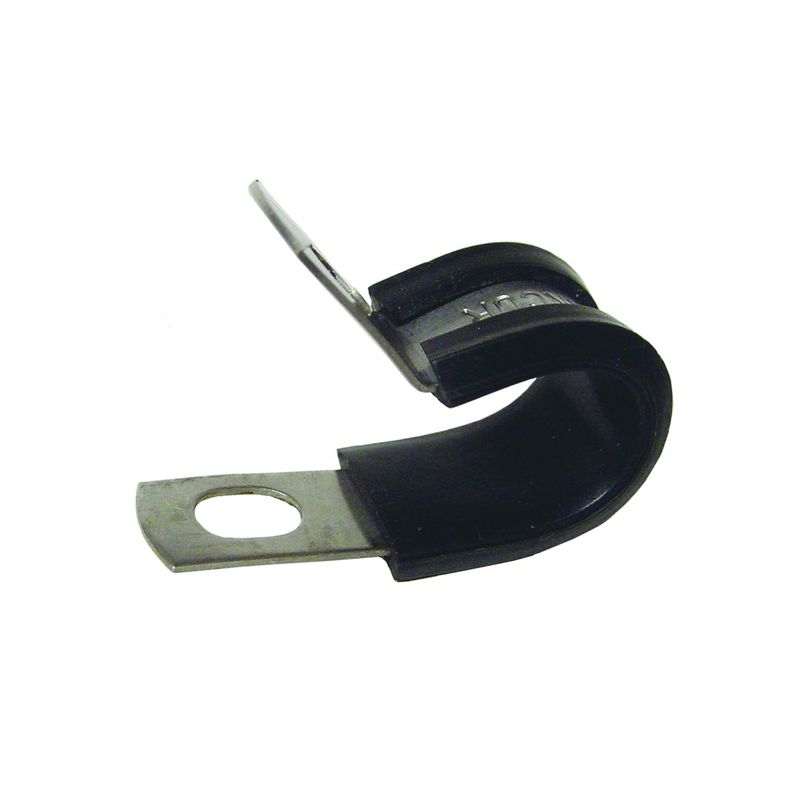 Gardner Bender PPR-1600 Cable Clamp, 1 in Max Bundle Dia, Rubber/Steel, Black Black