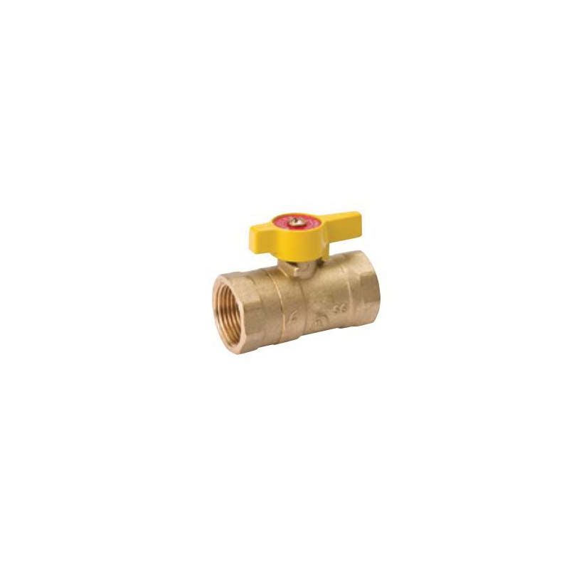 B &amp; K 110-225 Gas Ball Valve, 1 in Connection, FPT, 200 psi Pressure, Brass Body