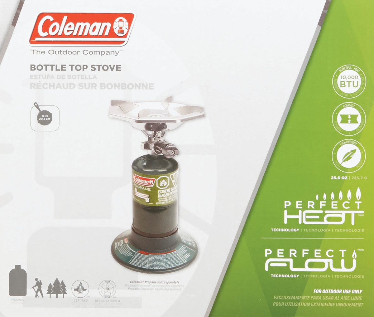 Buy Coleman PerfectFlow 1-Burner Propane Camp Stove Green (Pack of 2)