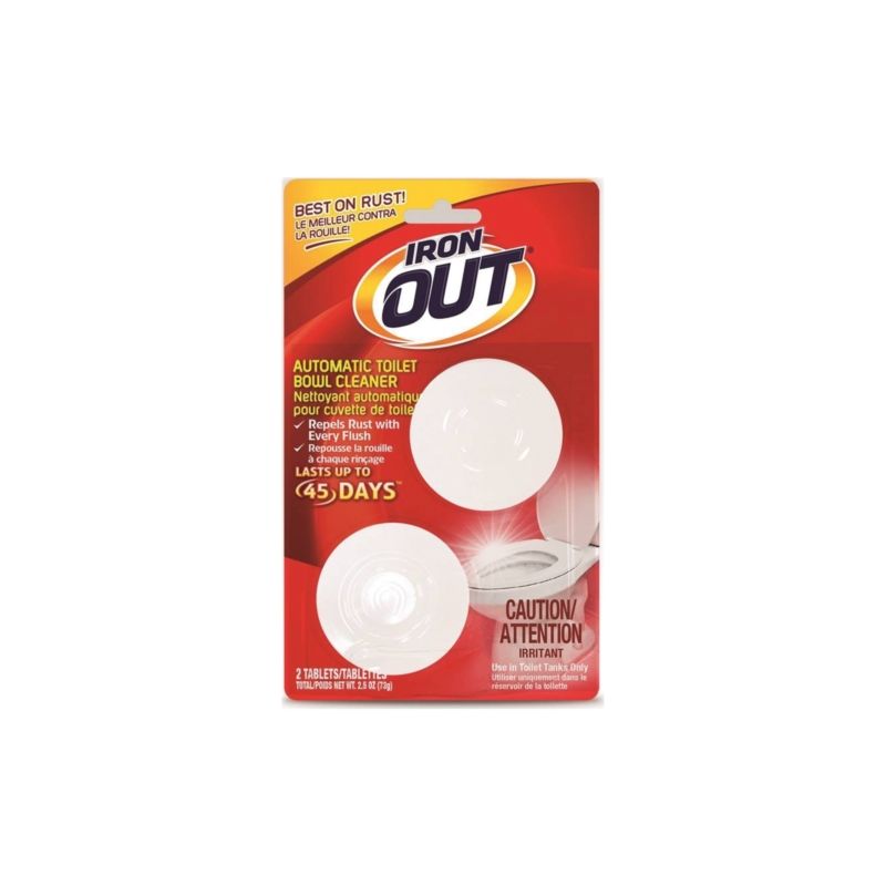 Iron Out C-AT12T Toilet Bowl Cleaner, 3.2 oz, Tablet, Pine, White White (Pack of 12)