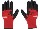 Milwaukee Impact Cut Level 3 Nitrile Work Gloves L, Red &amp; Black