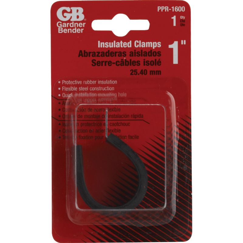 Gardner Bender Cushion Cable Clamp 1 In., Black