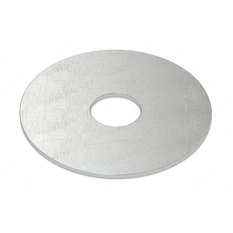Reliable FWZ38VP Fender Washer, 27/64 in ID, 1-17/32 in OD, 5/64 in Thick, Steel, Zinc, 75/BX