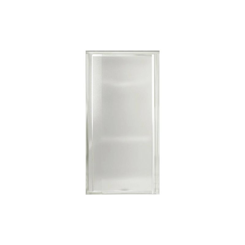 Sterling 1500D-31S Shower Door, Tempered Glass, Textured Glass, Framed Frame, Aluminum Frame