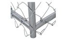 Lucky Dog CL 61028EZ Chain Link Kennel, 6-1/2, 10 ft OAL, 5, 8 ft OAW, 6 ft OAH, Steel, Galvanized