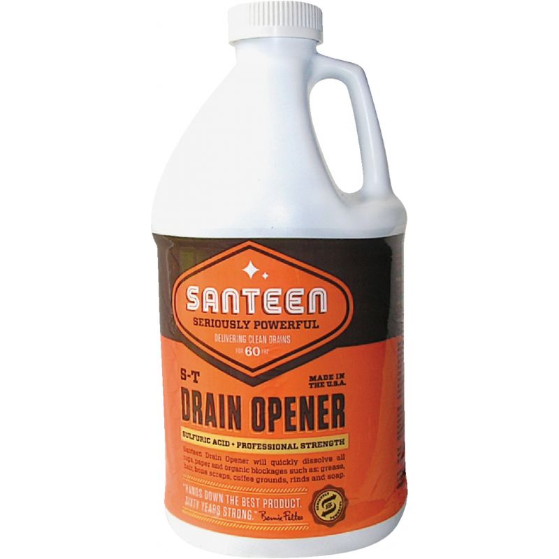Santeen S-T Liquid Drain Opener 64 Oz. (Pack of 4)
