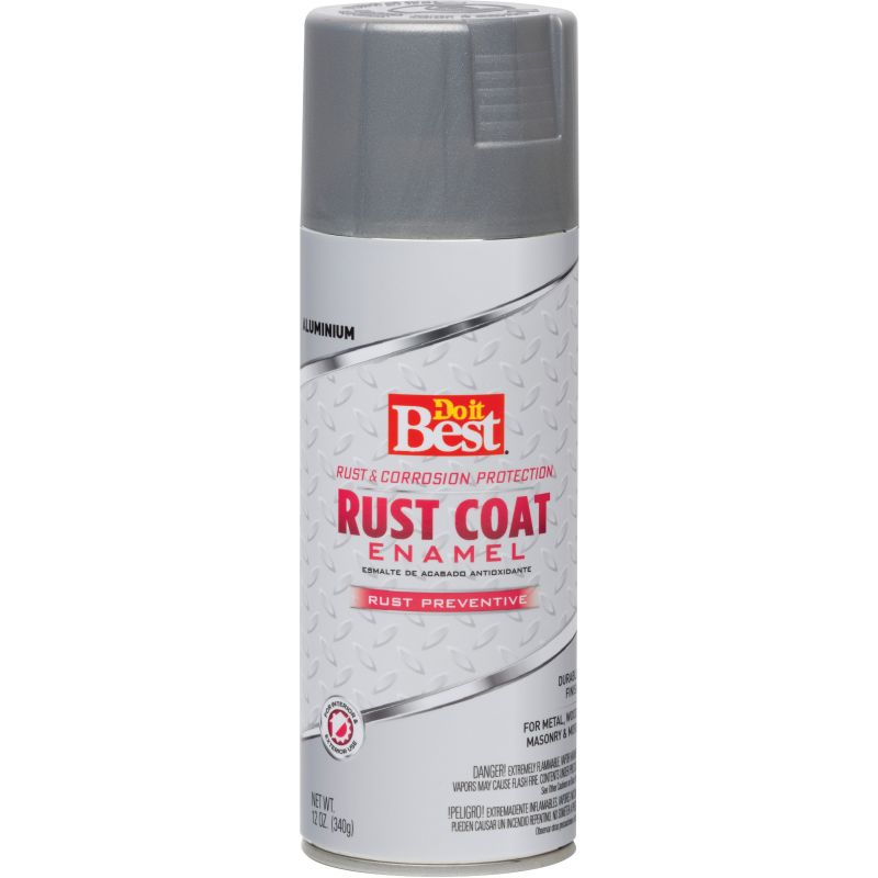 Do it Best Rust Coat Enamel Anti-Rust Spray Paint 12 Oz., Aluminum