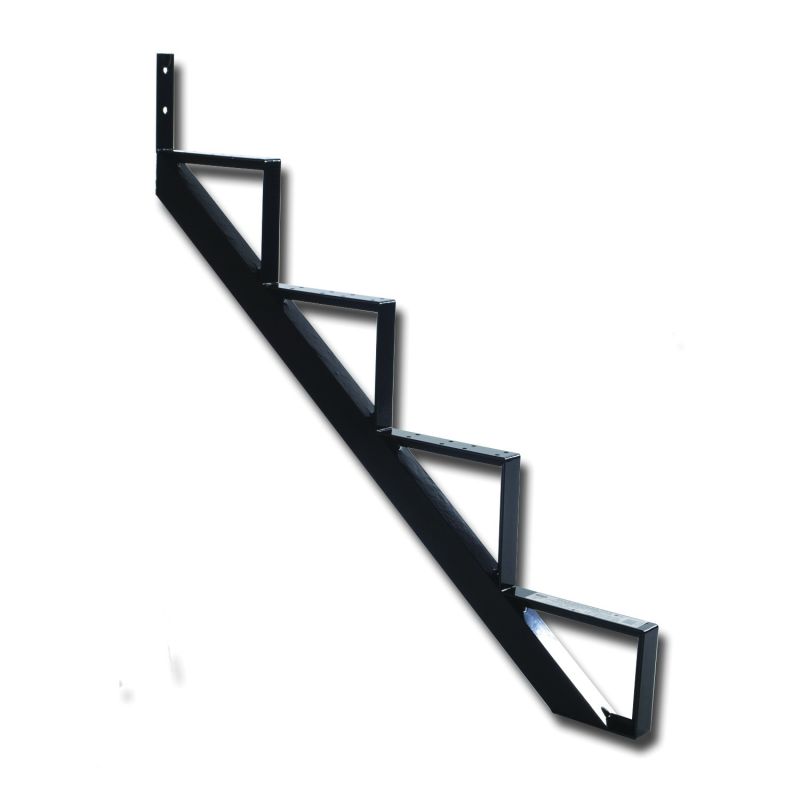 Pylex 14054 Stair Riser, 37-1/2 in L, 36-1/4 in W, Aluminum, Black, Baked Powder-Coated Black