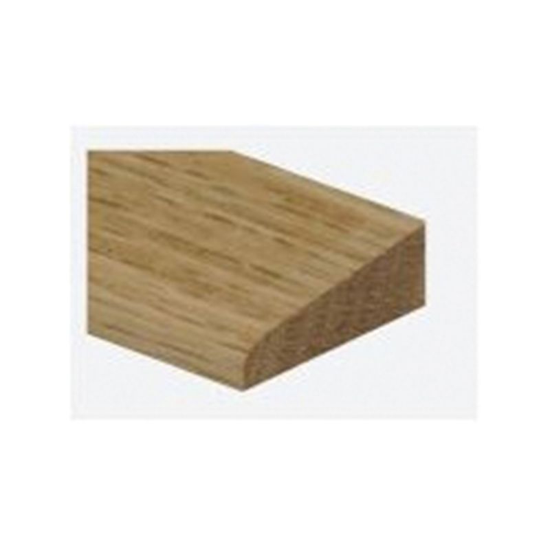 Shur-Trim FW3800NAT03 Tile Reducer, 3 ft L, 1-5/16 in W, 3/8 in Thick, Hardwood, Natural Oak