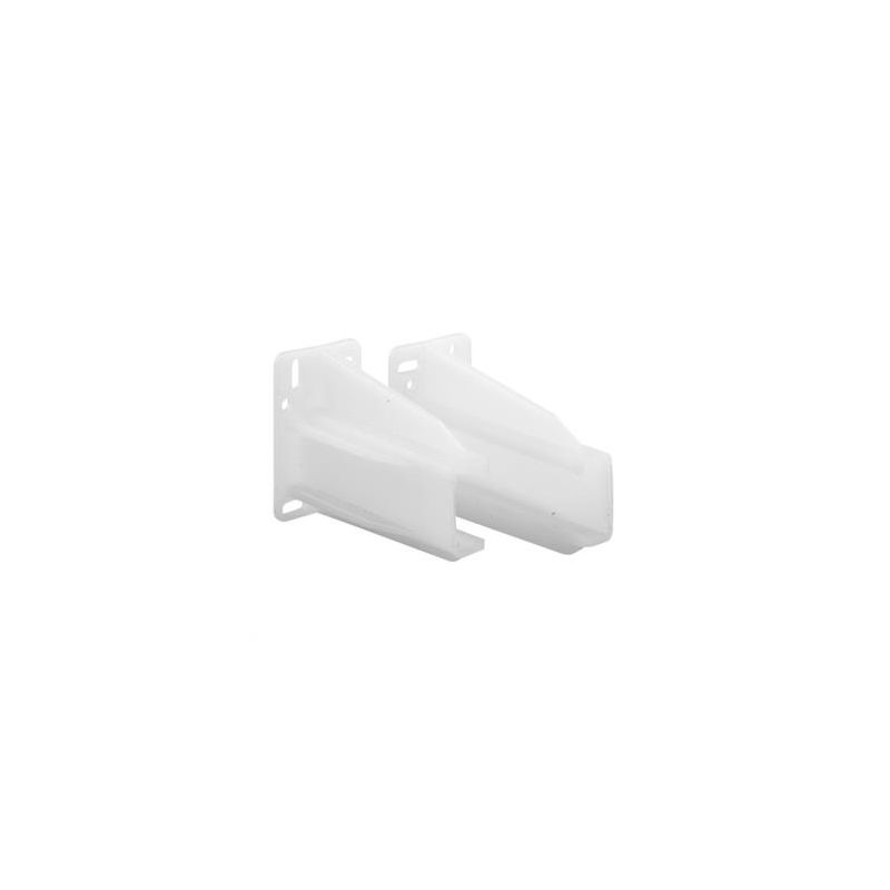 Prime-Line R 7227 Drawer Support Brackets, Nylon/Plastic, White White