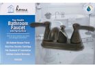 Home Impressions Traditional Style 2-Handle 4 In. Centers Bathroom Faucet with Pop-Up Transitional