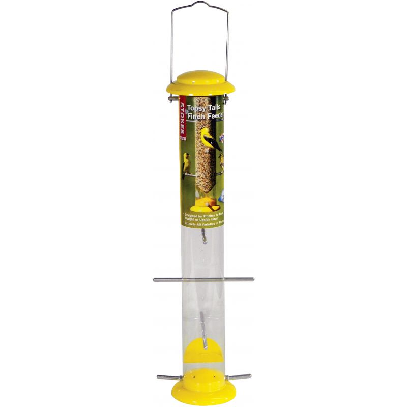 Stokes Select Finch Thistle Bird Feeder Yellow/Clear