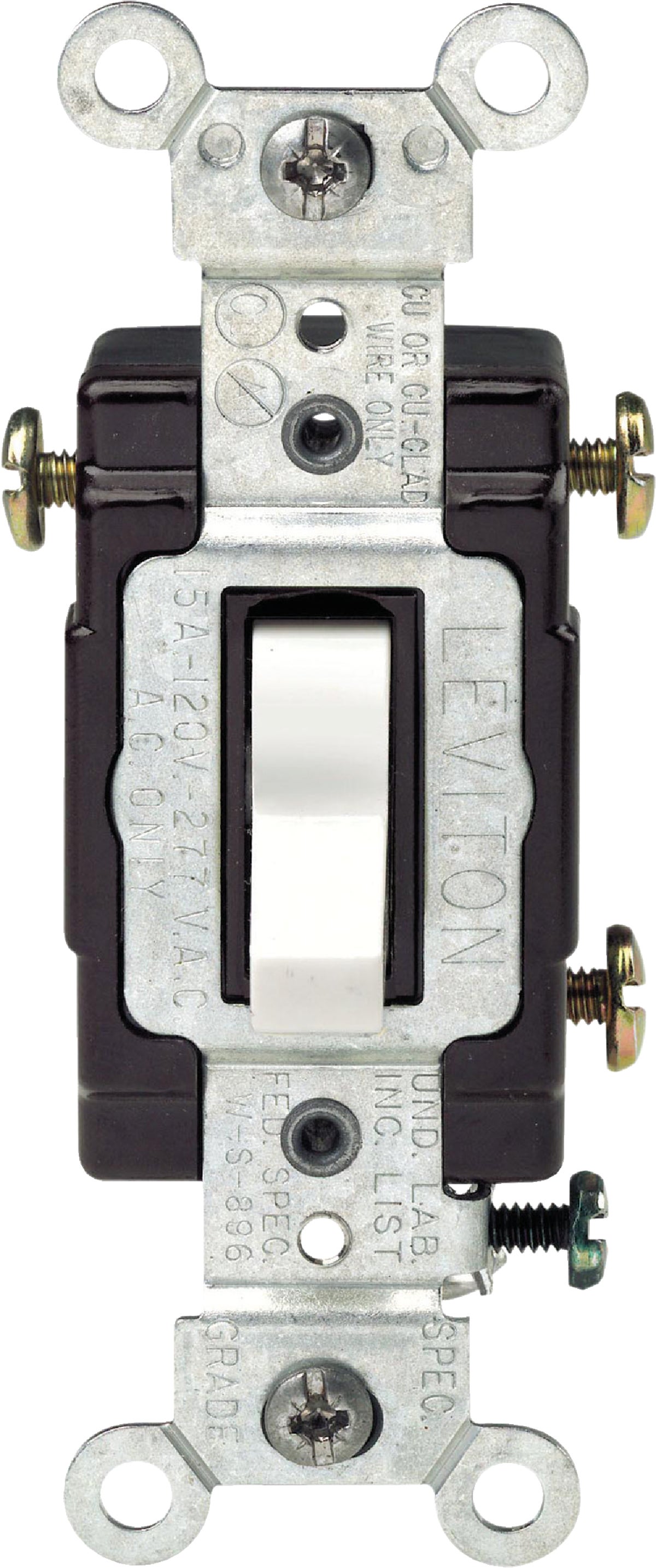Leviton Illuminated Commercial Grade Toggle 3-Way Switch 