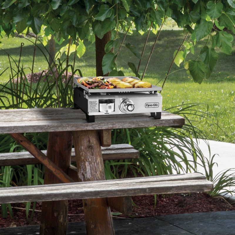 Dyna-Glo Portable Outdoor LP Gas Griddle Stainless Steel
