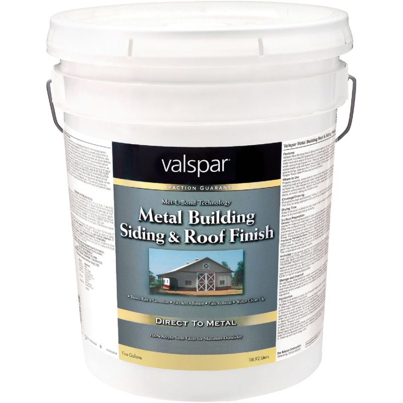 Valspar Metal Siding And Roof Paint Classic Red, 5 Gal.