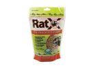 RatX 620100 Rodent Bait, Pellet, 8 oz Bag Gray/Tan