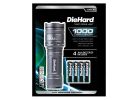 Dorcy DieHard Series 41-6122 Twist Flashlight, AAA Battery, Alkaline Battery, LED Lamp, 1000 Lumens Lumens, Gray Gray