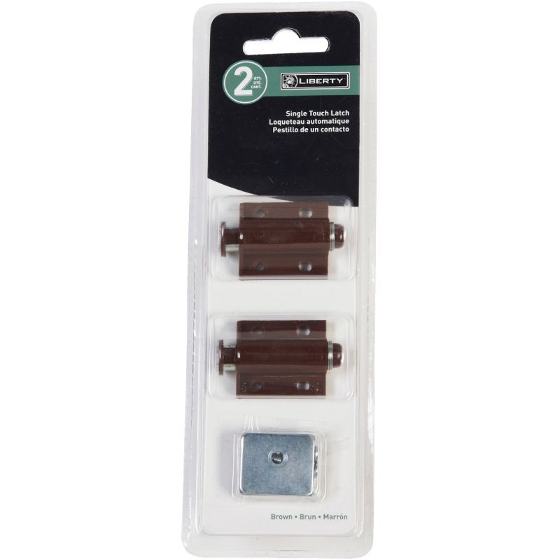 Liberty Single Touch Magnetic Latch Brown
