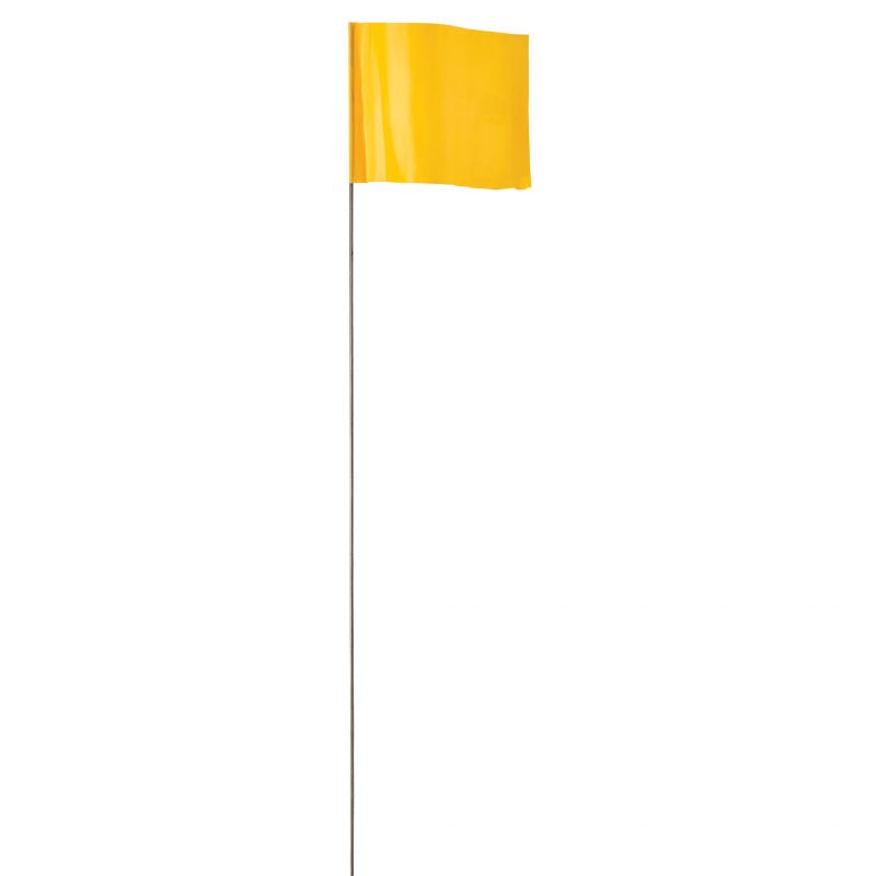 Empire 78004 Stake Flag, Yellow, 2-1/2 in W Flag, 3-1/2 in H Flag Yellow