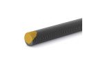 Reliable TRP38 Threaded Rod, 3/8-16 Thread, 36 in L, A Grade, Steel, Yellow, Machine Thread