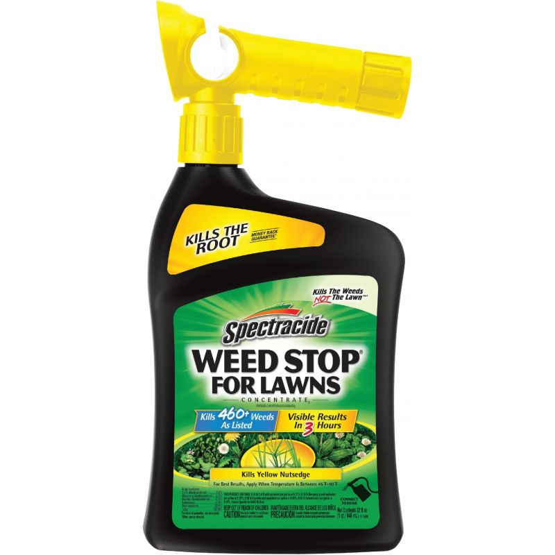 Spectracide Weed Stop For Lawns Weed Killer 32 Oz., Hose End