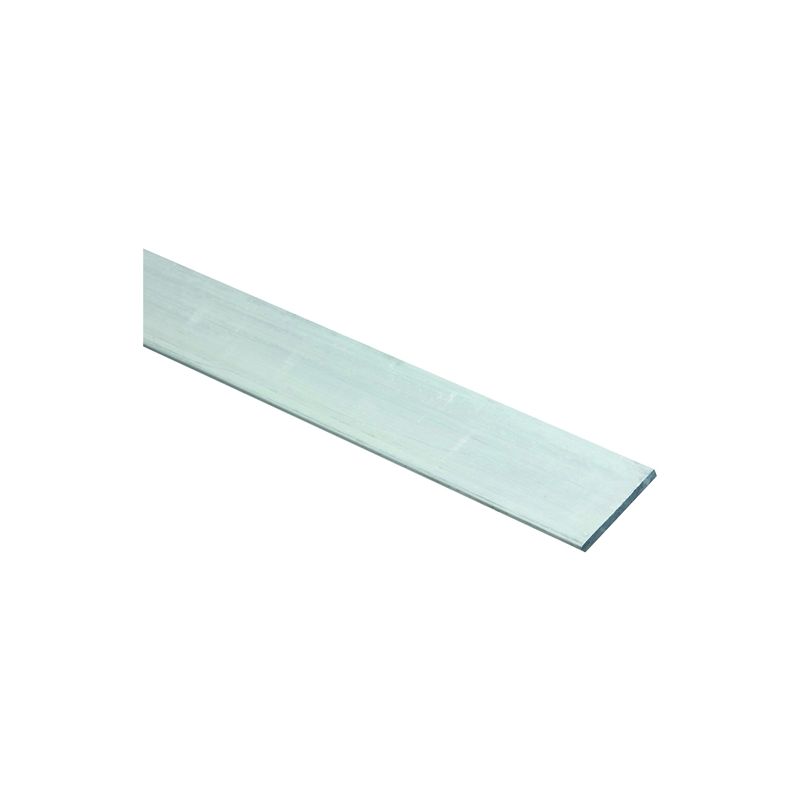 Stanley Hardware 4200BC Series N247-114 Flat Bar, 1-1/2 in W, 72 in L, 1/8 in Thick, Aluminum, Mill