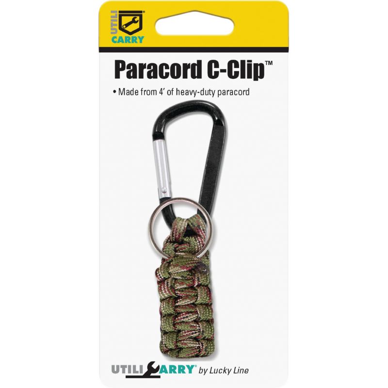Lucky Line Utilicarry Paracord C-Clip Key Ring Assorted