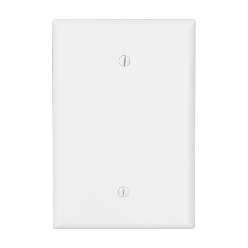 Eaton Cooper Wiring 2729W-BOX Wallplate, 4-1/2 in L, 2-3/4 in W, 0.08 in Thick, 1 -Gang, Thermoset, White White