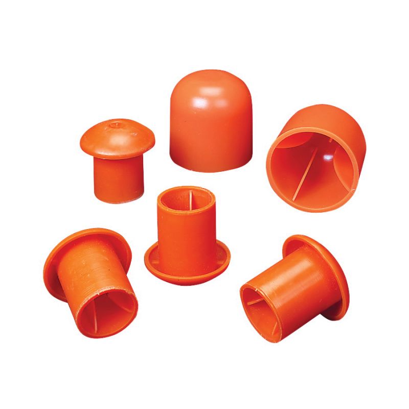 Mutual Industries 14640-3 Rebar Cap, #3 to 9 Rebar, Orange Orange