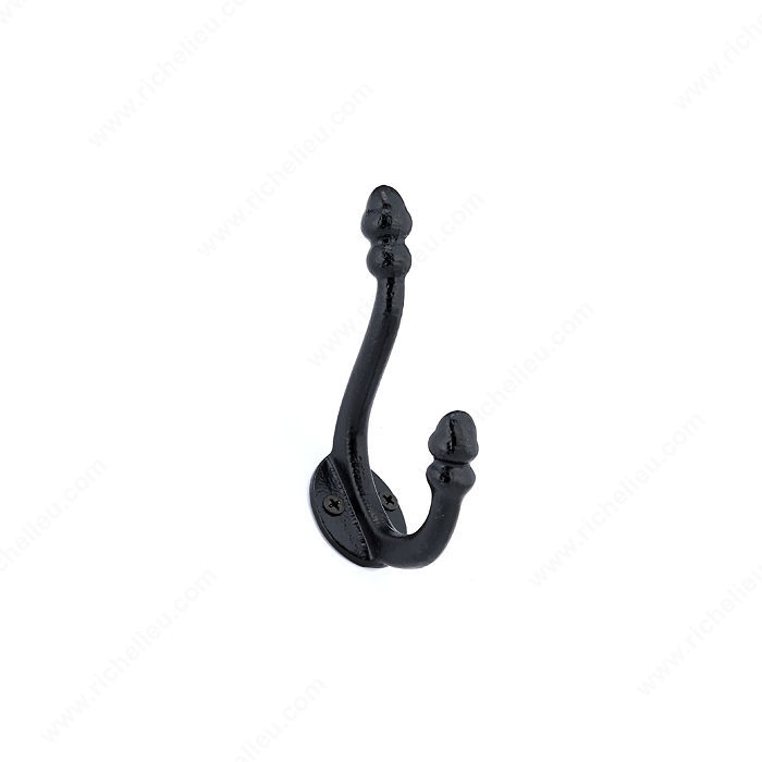 Richelieu Hardware RH026200900 Transitional Metal Hook Matte Black Finish  for sale online