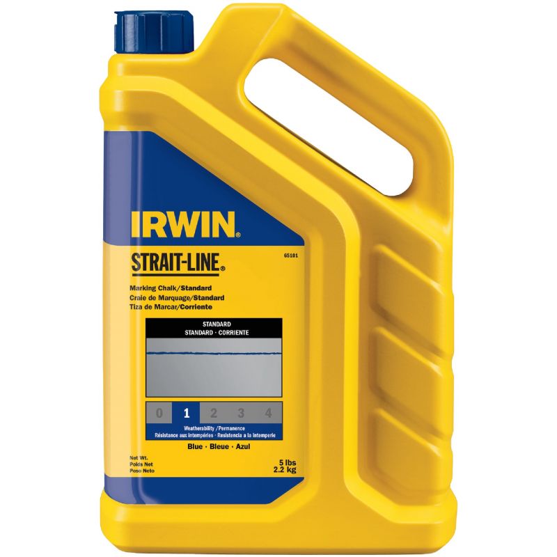 Irwin STRAIT-LINE Standard Chalk Line Chalk Blue, 5 Lb.