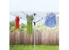 Honey-Can-Do DRY-09068 Outdoor Umbrella Clothes Dryer, 165 ft Drying Space, Aluminum/Steel, White, 73 in W, 72 in H White