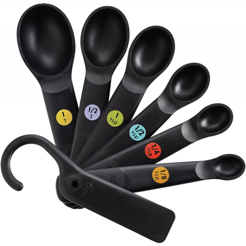 OXO Good Grips Plastic Measuring Spoon Set Black