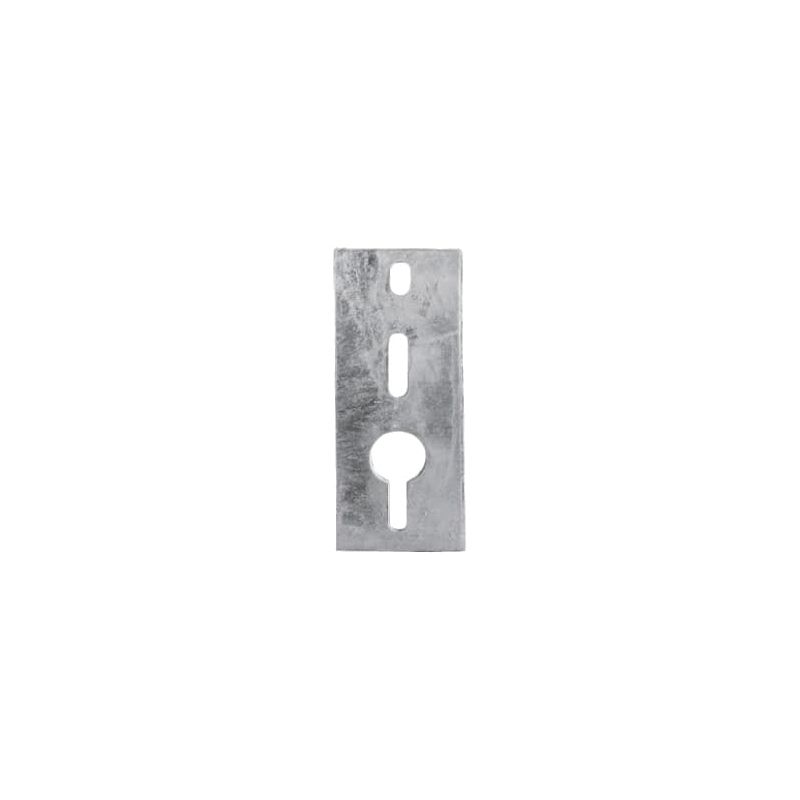 Multinautic 12003 Inside/Outside Anchor Chain Plate, Steel, Galvanized, For: 1/2 in Bolts