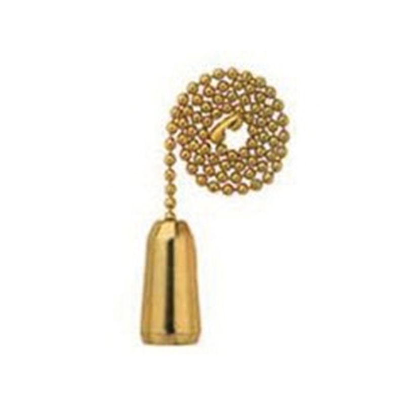 Atron FA52 Beaded Bell Pull Chain, 12 in L Chain, Brass