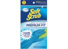 Soft Scrub Premium Fit Latex Rubber Glove M, Blue