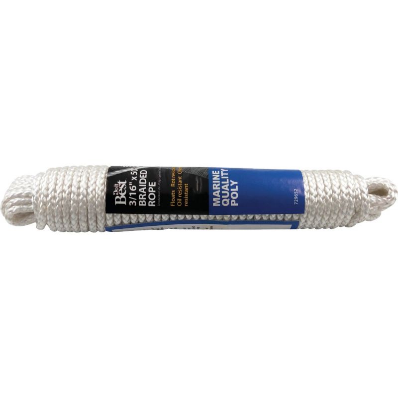 Do it Best Braided Polypropylene Packaged Rope White