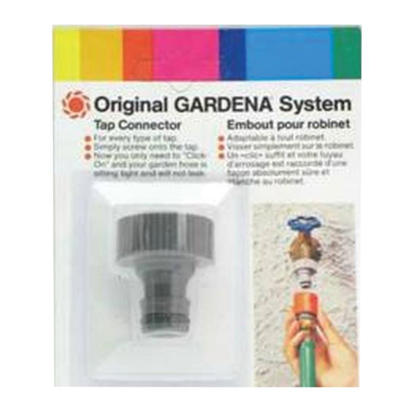 Gardena 6904 Connector Tap, 3/4 in, Female, Plastic