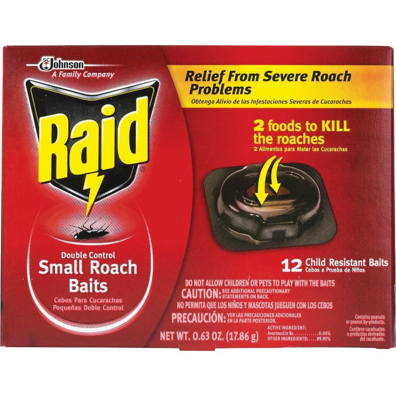 Raid Roach Bait Station 0.63 Oz., Bait Station