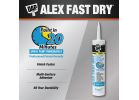 Dap Alex Fast Dry Siliconized Acrylic Latex Caulk 10.1 Oz., White (Pack of 12)