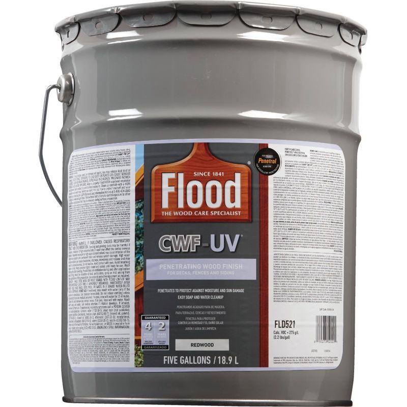 Flood CWF-UV Oil-Modified Fence Deck and Siding Wood Finish 5 Gal.