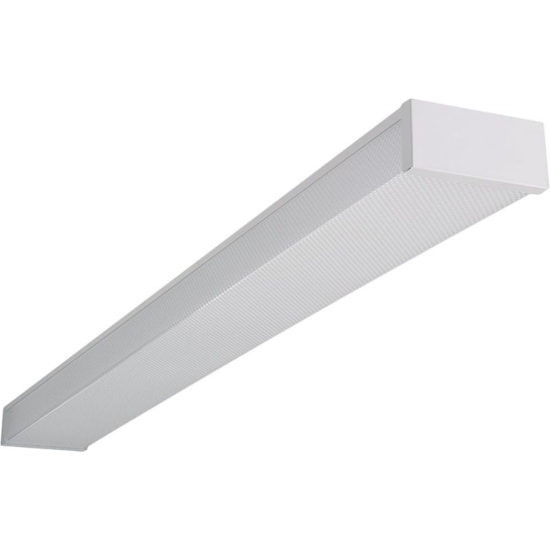 Metalux Steel LED Wraparound Ceiling Light Fixture White