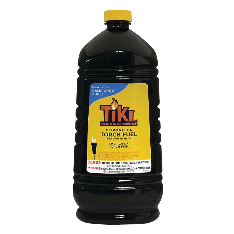Tiki 1216151 Citronella Torch Fuel, Lemongrass, 128 oz, Bottle (Pack of 4)