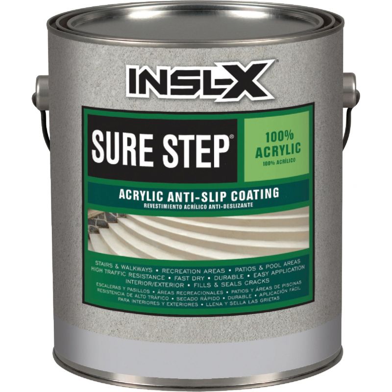Insl-X Sure-Step Anti-Slip Coating Medium Gray, 1 Gal.
